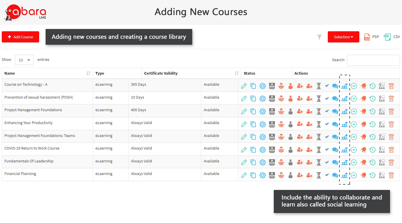Adding new courses 2