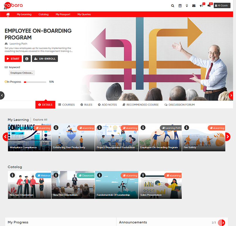 Abara lms improved ui and ux 2020